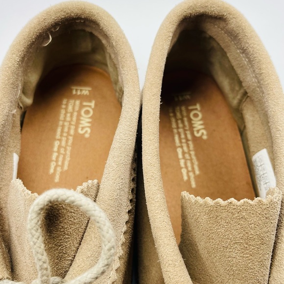 TOMS SOLD OUT ONLINE DESERT TOUPE SUEDE PALMERA CHUKKA MOCCASINS WOMEN S… - Picture 5 of 6